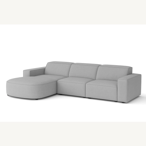 Olio Selezione Sofa w kształcie litery L Tkanina Raven 7